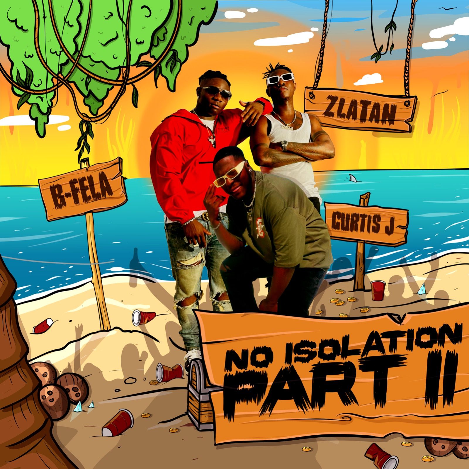 B-Fela – No Isolation (Part 2) Ft. Curtis J & Zlatan 2 Album cover